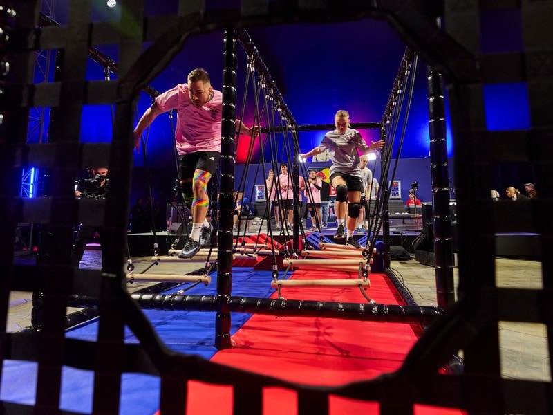 Action auf dem Parcours bei Red Bull Jump & Run 2026